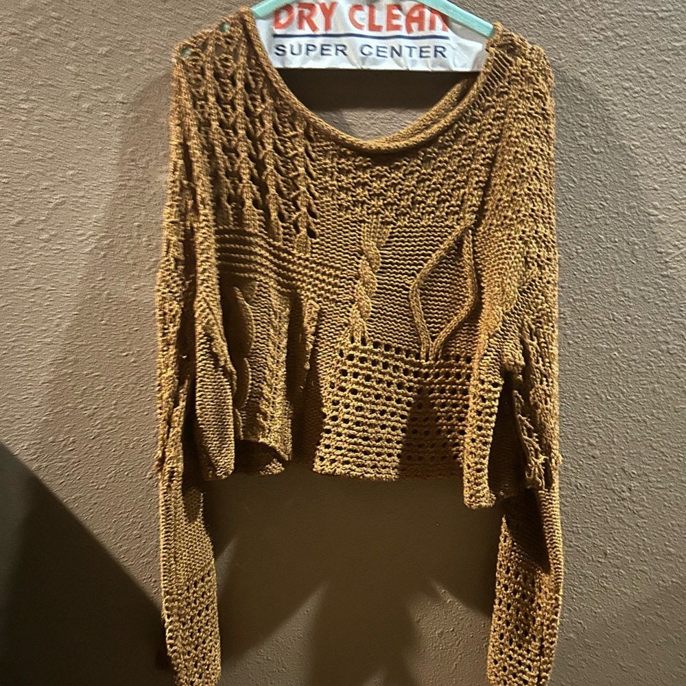 SHEIN Tan Knit Sweater